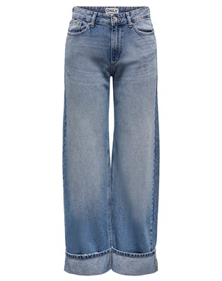 Ella Wide Fold Up Denim Jeans